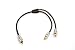 Kicker 09XIYF X-Series Y-Adapter 1 Male 2 Female ROHS Compliant Twisted Pair Audio In...
