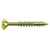 Eigenschaften ABC  / ABC Spax-Schrauben, 3,5x35 mm, TORX Senkkopf, Teilgew., verz., gelb