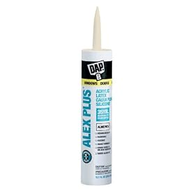 12 Pack Dap 18135 ALEX PLUS Acrylic Latex Caulk Plus Silicone - Almond 10.1-oz Cartridge (18130)