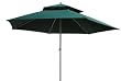 Most Refreshing! 9ft 2 - Tier Misting Patio Umbrella - Forest Green