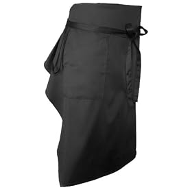 Chef Works BPTA Tapered Chef's Apron, 32-Inch Length by 21-Inch Width, Black by Chef Works