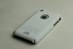 Custom Laser Engraving Apple iPhone Soft Polycarbonate Slim fit Case -White (Cozip Brand) Made in Korea