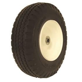 Marathon Industries 00123 12.5-Inch 5/8-Inch Bore Flat Free Hand Truck Tire With Sawtooth Tread - 4.10/3.50