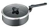 Tefal Compact Enamel Saucepan with Lid, 24 cm