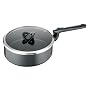 Tefal Compact Enamel Saute Pan with Lid, 24 cm