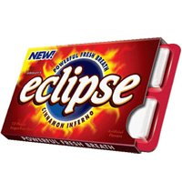 Eclipse Cinnamon Inferno Sugar Free Gums by Wrigleys - 12 Mints Pack, 12 Packs by WRIGLEY'S.