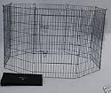 36" Black Pet Dog Cat Play Exercise Pen