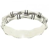 Sterling Silver Bamboo Accented Band Ring
