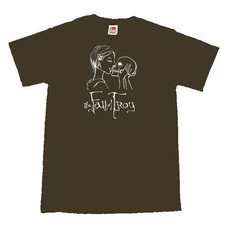 Cover image : THE FALL OF TROY - Skull Kiss - Brown T-shirt