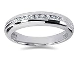 0.23 CTW Men's Diamond Ring in Platinum