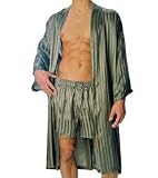 Review   / Mansilk Stripe Jacquard Robe M325J