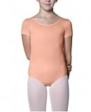 Danskin Dance Wear ~ Child Stretch Tech Nylon Short Sleeve Leotard 2905