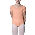 Danskin Girls Stretch Tech Nylon Short Sleeve Leotard