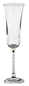 Godinger Floating Diamonds Crystal Toasting Flutes, Set of 2