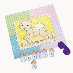 Pin the Bottle on Baby Game