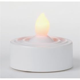 Club Pack Of 48 White Battery Operated LED Tea Light Candles #28853 by Roman