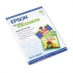 Epson Photo Quality Self-Adhesive Sheets, 8.3 x 11.7 Inches, 10 Sheets (S041106)