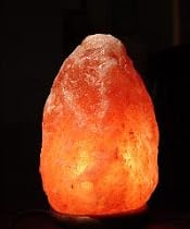 - 	 Himalayan Salt Lamp with Wooden Base SL301 (9-11 lbs)