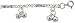 Sterling Silver Charm Anklet with Clustered Double Chime Balls
