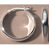 Signature Tarnish Free Round Flat Hoops