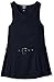 French Toast Girls' Side-Pleated Jumper with Faux Belt
