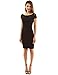 PattyBoutik Women's Boat Neck Crochet Inset Knit Dress