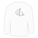 Long Sleeve T-shirt with black and white, plant, leaves, Asia, blossom, flower, geography, India