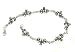 Love, Faith, and Loyalty Sterling Silver Irish Celtic Knotwork Claddagh Link 7.5 Bracelet
