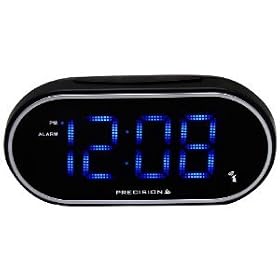 Precision Mains Powered LED Bedside Alarm Clock