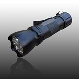 Aspire Super Bright 1-Watt Mini Waterproof LED Aluminum Flashlight, 70 Lumen Black