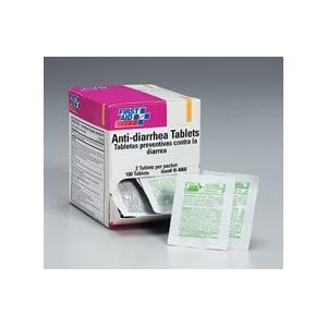 Anti-diarrhea tablets- 50 2-packs- 100 tablets per dispenser box by 