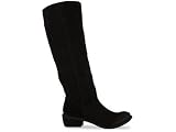 Bronx Women's Linus Tall Boot,Black Dirty Suede,40 EU (US Women's 10 M)
