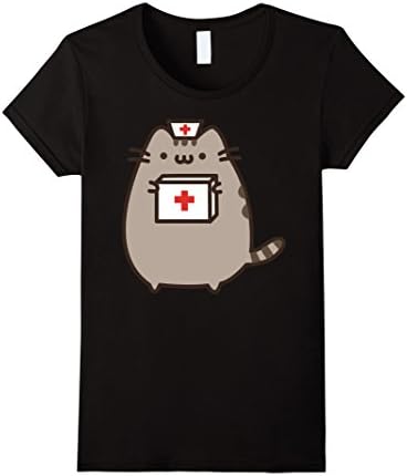 Women's Cat Nurse TShirt Medium Black