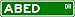 ABED Street Sign ~ Personalized Family Lastname Sign ~ Gameroom, Basement, Garage Sign Novelty** METAL ALUMINUM
