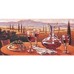 Eurographics MAC1029 Mauro Cellini, Olive e Vino 35 x 70 cm, Hochwertiger Kunstdruck - Wein