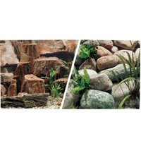 Marina Freshwater, 18 inch x 25 Foot Aquarium Background, Rocky Canyon/Riverbed