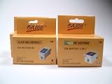 Compatible Epson T040120 & T041020 Multi 3-Pack: 2 Black & 1 Color Ink Cartridges for Epson C62.