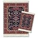 Fiberlok Bergamo MouseRug & CoasterRug 2 Piece Matching Set, Hand Washable Mouse and ...