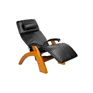 Human Touch Perfect Chair - Electric Base with Maple Wood Finish and Dark Chocolate... by Human Touch