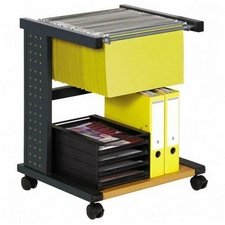 FXI06110 - Mobile File, W/Shelf, 20-7/8x18-7/8x26-3/8, Dark Gray