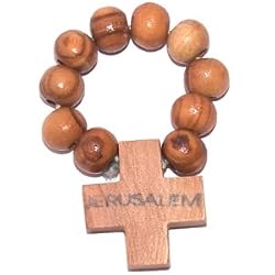 Olive Wood Finger Rosary