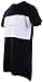 Mens Tall Long T Shirts and Hoodies with Zippers and Designs (Many Styles To Choose From) (XL, Black/White)