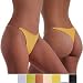 Microfiber Invisible Sides Thong, Beige L