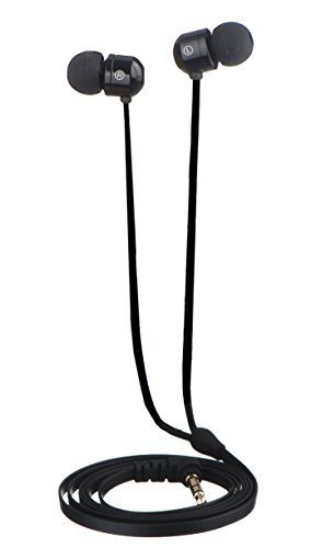 FSL AL13 Aluminium Earbuds - Big Bass, Tangle Free Cable, Right Angled Jack - 3 Year Warranty