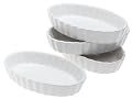 BonJour 4-Ounce Oval Creme Brulee Ramekins, Set of 4