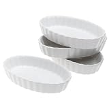 BonJour 4-Ounce Oval Creme Brulee Ramekins, Set of 4