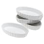 BonJour 4-Ounce Oval Creme Brulee Ramekins, Set of 4