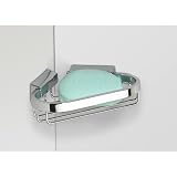 :USE Bath/Shower Baskets 6-Inch Corner Basket, Polished Chrome
