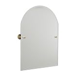 Arch Top Bathroom Wall Mirror Beveled Edge Polish Brass Free Shipping!