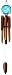 Kitchen & Housewares : Asli Arts C180 Large Glass-Buoy Bamboo Chime, Aqua